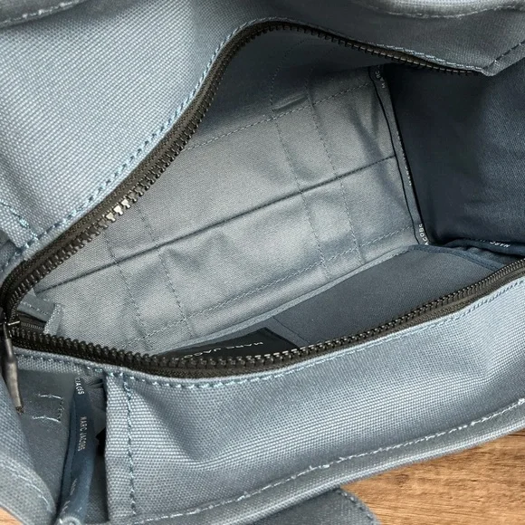 Marc Jacobs Medium Blue Shadow The Tote Canvas‎ Bag - Picture 14 of 16